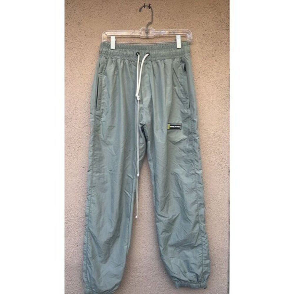Daniel Patrick Mens Nylon Grey Size Small Pants New Designer
